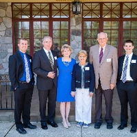 Distinguished Alumni with Family